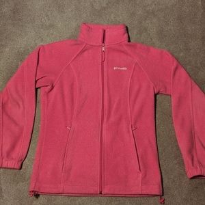 Columbia Fleece Jacket  pink Small
